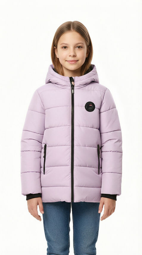 İçi Kürklü Su ve Rüzgar Geçirmez Kapüşonlu Kız Çocuk Mont - 26