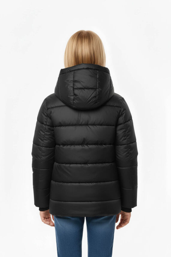 İçi Kürklü Su ve Rüzgar Geçirmez Kapüşonlu Kız Çocuk Mont - 6