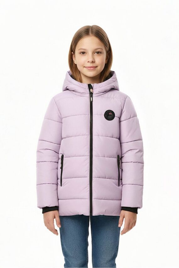 D1fference İçi Kürklü Cepli Kapüşonlu Jel Elyaflı Su ve Rügar Geçirmez Kız Çocuk Kışlık Mont - 25