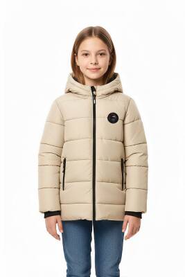 D1fference İçi Kürklü Cepli Kapüşonlu Jel Elyaflı Su ve Rügar Geçirmez Kız Çocuk Kışlık Mont - 30