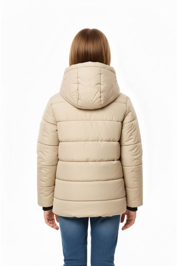 D1fference İçi Kürklü Cepli Kapüşonlu Jel Elyaflı Su ve Rügar Geçirmez Kız Çocuk Kışlık Mont - 33