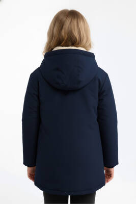 İçi Kürklü Su ve Rüzgar Geçirmez Kapüşonlu Kız Çocuk Mont - 5