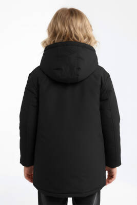 İçi Kürklü Su ve Rüzgar Geçirmez Kapüşonlu Kız Çocuk Mont - 20