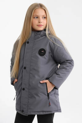 İçi Kürklü Su ve Rüzgar Geçirmez Kapüşonlu Kız Çocuk Mont - 22