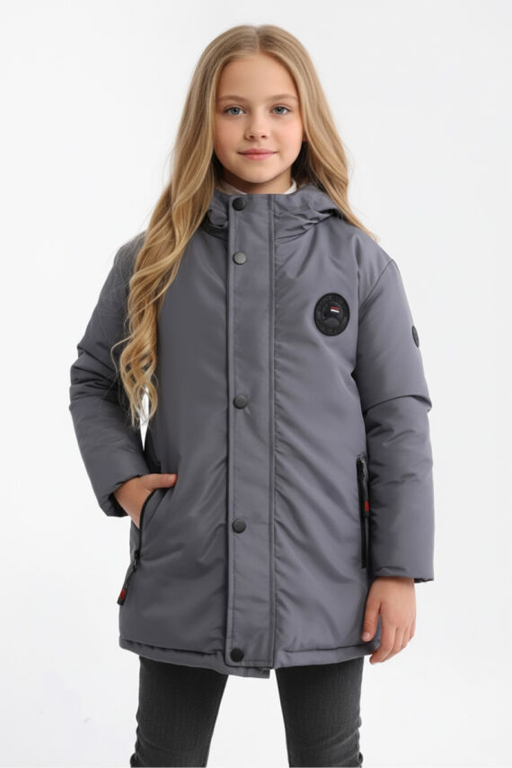 İçi Kürklü Su ve Rüzgar Geçirmez Kapüşonlu Kız Çocuk Mont - 23