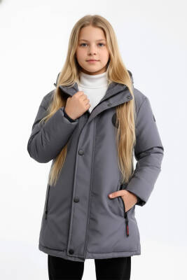 İçi Kürklü Su ve Rüzgar Geçirmez Kapüşonlu Kız Çocuk Mont - 24