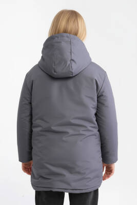 İçi Kürklü Su ve Rüzgar Geçirmez Kapüşonlu Kız Çocuk Mont - 25