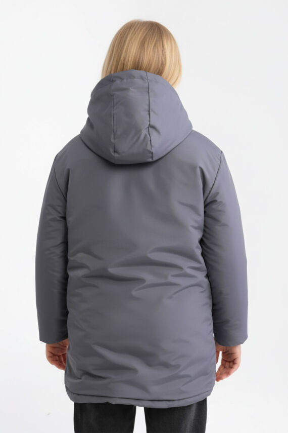 İçi Kürklü Su ve Rüzgar Geçirmez Kapüşonlu Kız Çocuk Mont - 25