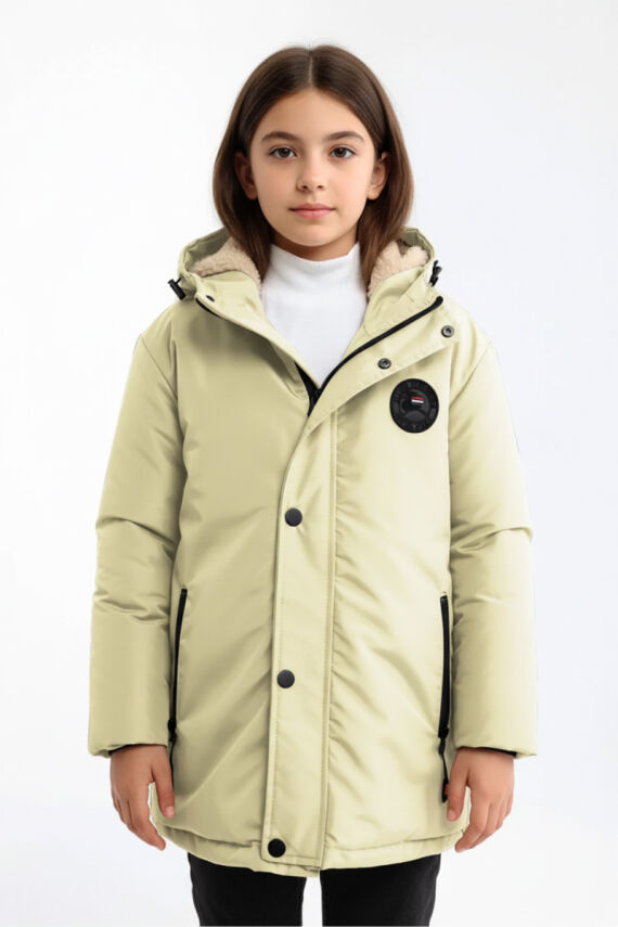 İçi Kürklü Su ve Rüzgar Geçirmez Kapüşonlu Kız Çocuk Mont - 27