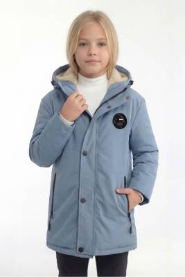 D1fference İçi Kürklü Cepli Kapüşonlu Jel Elyaflı Su ve Rügar Geçirmez Kız Çocuk Kışlık Mont - 2