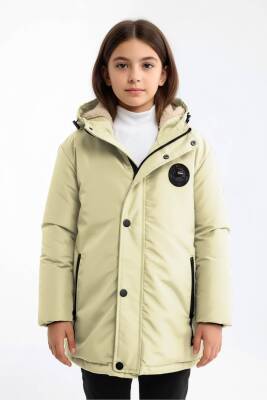 D1fference İçi Kürklü Cepli Kapüşonlu Jel Elyaflı Su ve Rügar Geçirmez Kız Çocuk Kışlık Mont - 31