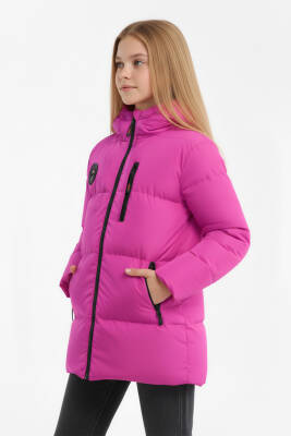 İçi Kürklü Su ve Rüzgar Geçirmez Kapüşonlu Kız Çocuk Mont - 4