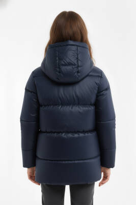 İçi Kürklü Su ve Rüzgar Geçirmez Kapüşonlu Kız Çocuk Mont - 17