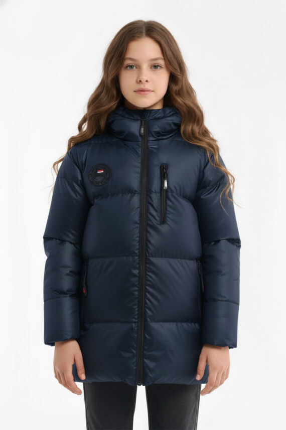 İçi Kürklü Su ve Rüzgar Geçirmez Kapüşonlu Kız Çocuk Mont - 13