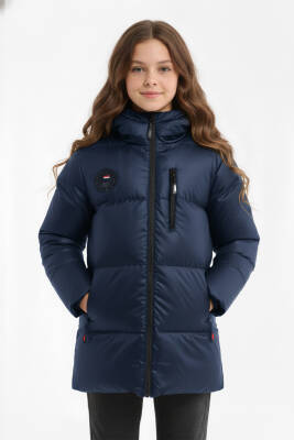 İçi Kürklü Su ve Rüzgar Geçirmez Kapüşonlu Kız Çocuk Mont - 15