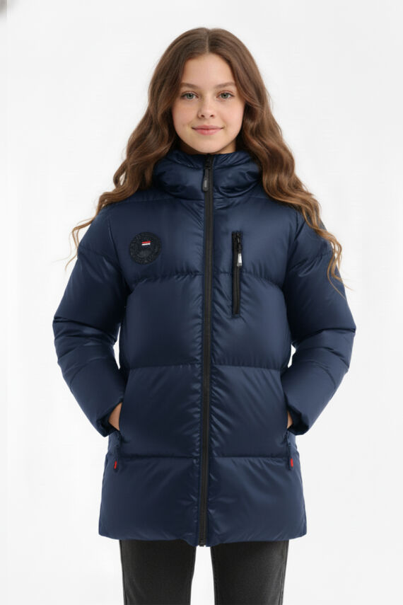 İçi Kürklü Su ve Rüzgar Geçirmez Kapüşonlu Kız Çocuk Mont - 15