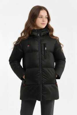 İçi Kürklü Su ve Rüzgar Geçirmez Kapüşonlu Kız Çocuk Mont - 19