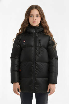 İçi Kürklü Su ve Rüzgar Geçirmez Kapüşonlu Kız Çocuk Mont - 22