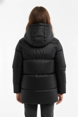 İçi Kürklü Su ve Rüzgar Geçirmez Kapüşonlu Kız Çocuk Mont - 23