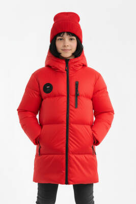 İçi Kürklü Su ve Rüzgar Geçirmez Kapüşonlu Kız Çocuk Mont - 29