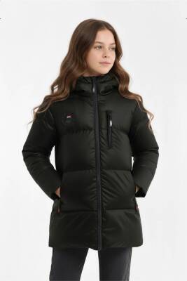 D1fference İçi Kürklü Cepli Kapüşonlu Jel Elyaflı Su ve Rügar Geçirmez Kız Çocuk Kışlık Mont - 25