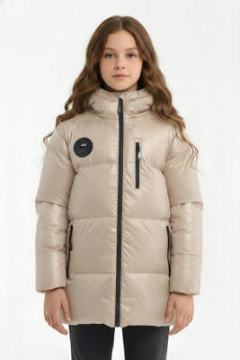 D1fference İçi Kürklü Cepli Kapüşonlu Jel Elyaflı Su ve Rügar Geçirmez Kız Çocuk Kışlık Mont - 31