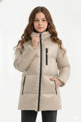 D1fference İçi Kürklü Cepli Kapüşonlu Jel Elyaflı Su ve Rügar Geçirmez Kız Çocuk Kışlık Mont - 32