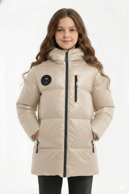 D1fference İçi Kürklü Cepli Kapüşonlu Jel Elyaflı Su ve Rügar Geçirmez Kız Çocuk Kışlık Mont - 33