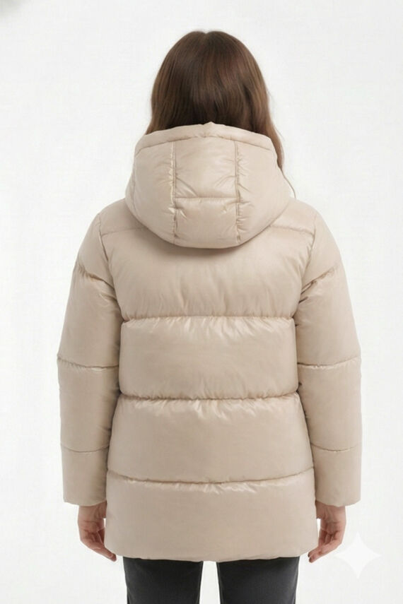 D1fference İçi Kürklü Cepli Kapüşonlu Jel Elyaflı Su ve Rügar Geçirmez Kız Çocuk Kışlık Mont - 35