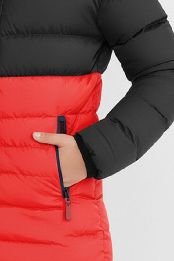 İçi Kürklü Su ve Rüzgar Geçirmez Kapüşonlu Kız Çocuk Mont - 5