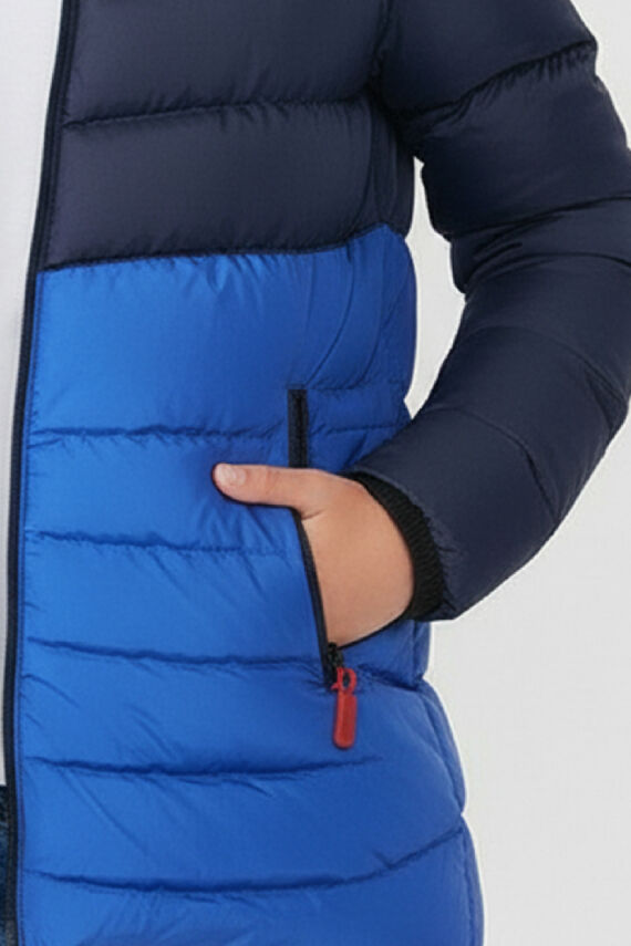 İçi Kürklü Su ve Rüzgar Geçirmez Kapüşonlu Kız Çocuk Mont - 12