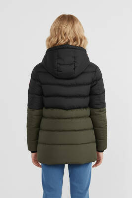 İçi Kürklü Su ve Rüzgar Geçirmez Kapüşonlu Kız Çocuk Mont - 20