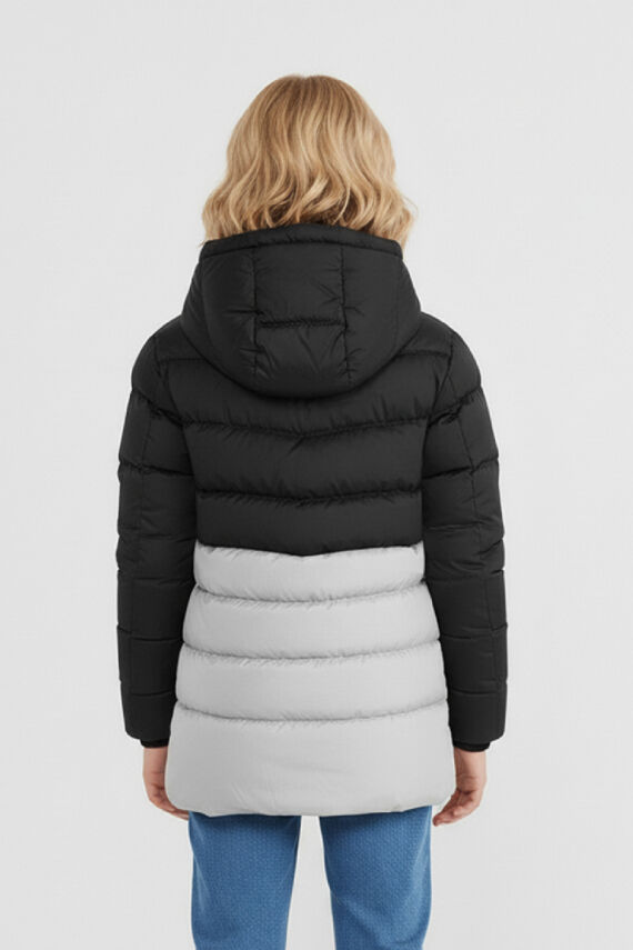 İçi Kürklü Su ve Rüzgar Geçirmez Kapüşonlu Kız Çocuk Mont - 41