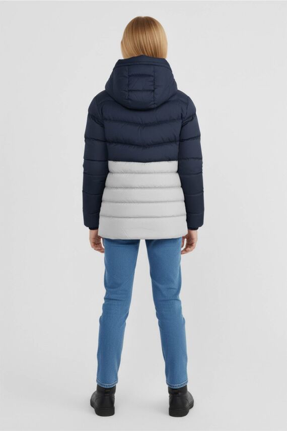 D1fference İçi Kürklü Cepli Kapüşonlu Jel Elyaflı Su ve Rügar Geçirmez Kız Çocuk Kışlık Mont - 28