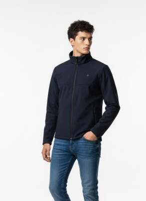 Su ve Rüzgar Geçirmez İçi Polarlı Erkek Softjel Mont - 7