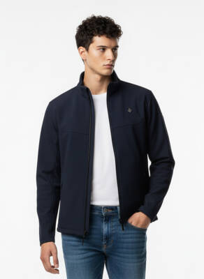 Su ve Rüzgar Geçirmez İçi Polarlı Erkek Softjel Mont - 6