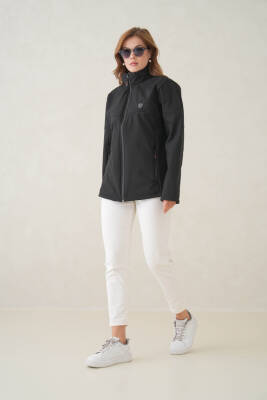 Su ve Rüzgar Geçirmez İçi Polarlı Kadın Softjel Mont - 2