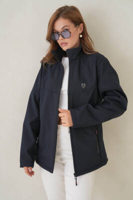 Su ve Rüzgar Geçirmez İçi Polarlı Kadın Softjel Mont - 7