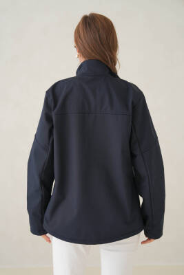 Su ve Rüzgar Geçirmez İçi Polarlı Kadın Softjel Mont - 12