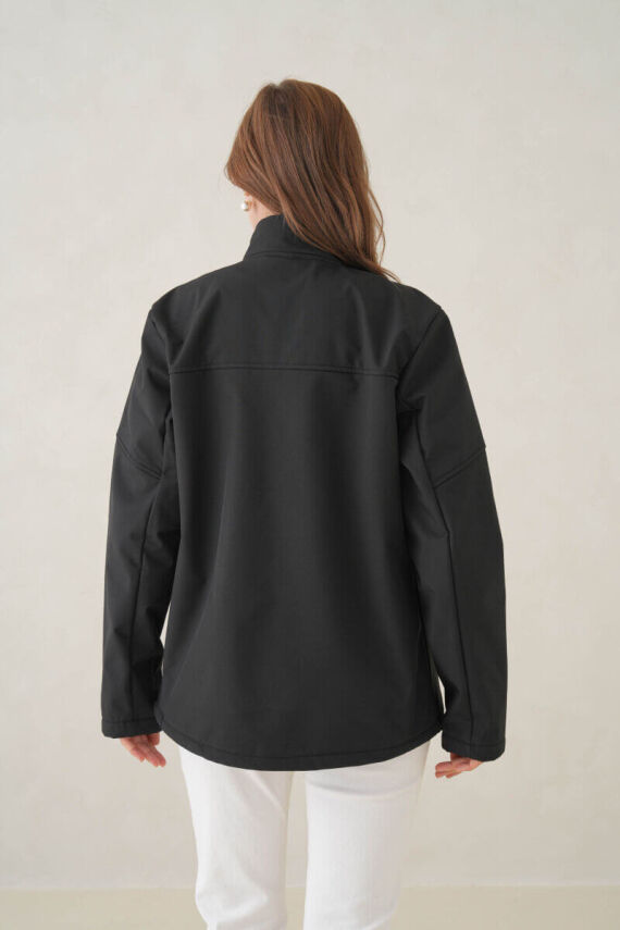 D1fference İçi Astarlı Cepli  Jel Elyaflı Su ve Rügar Geçirmez Kadın Softshell - 6