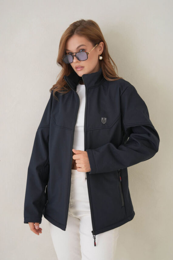 D1fference İçi Astarlı Cepli  Jel Elyaflı Su ve Rügar Geçirmez Kadın Softshell - 8