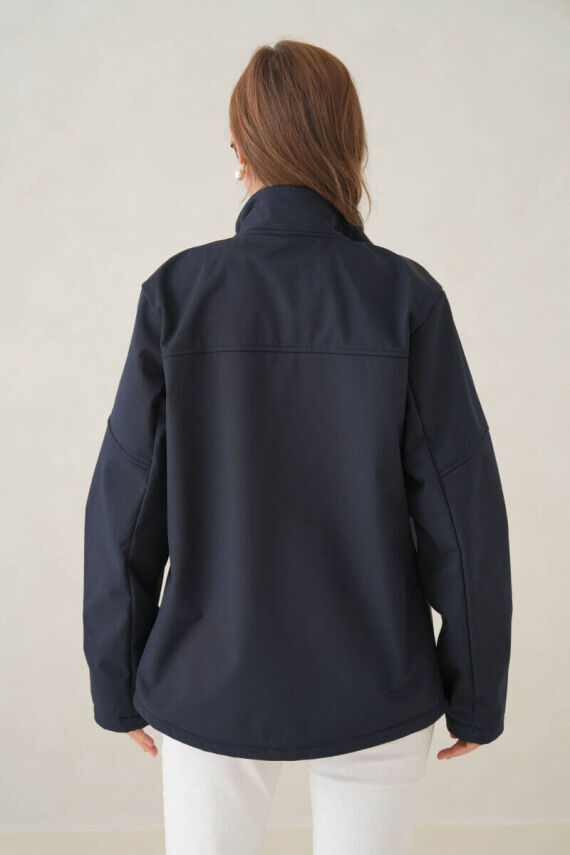 D1fference İçi Astarlı Cepli  Jel Elyaflı Su ve Rügar Geçirmez Kadın Softshell - 13